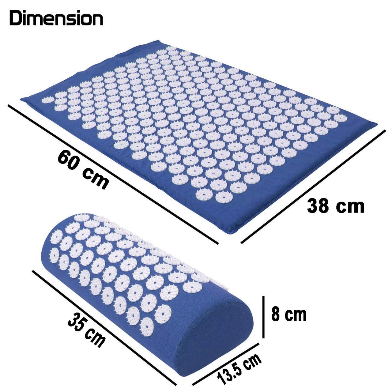 Acupressure Mat Pillow Set Back/Neck Pain Relief Muscle Relaxation