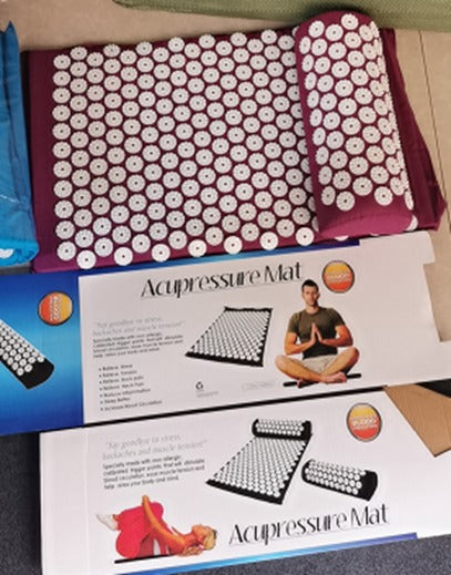 Acupressure Mat Pillow Set Back/Neck Pain Relief Muscle Relaxation