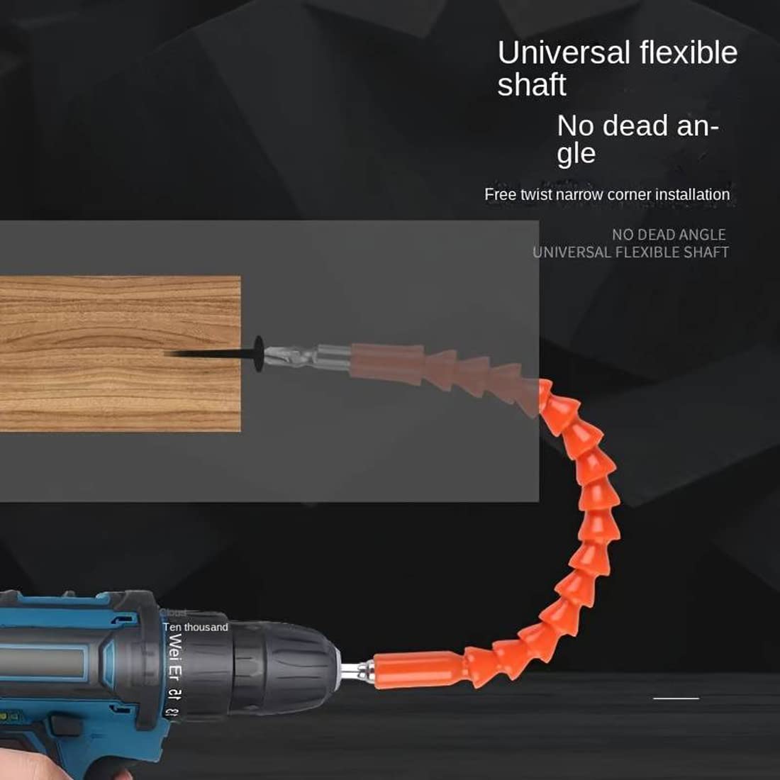 Flexible Drill Snake Bit Extension Power Drill Head Angle Driver Bend Screwdriver Tools