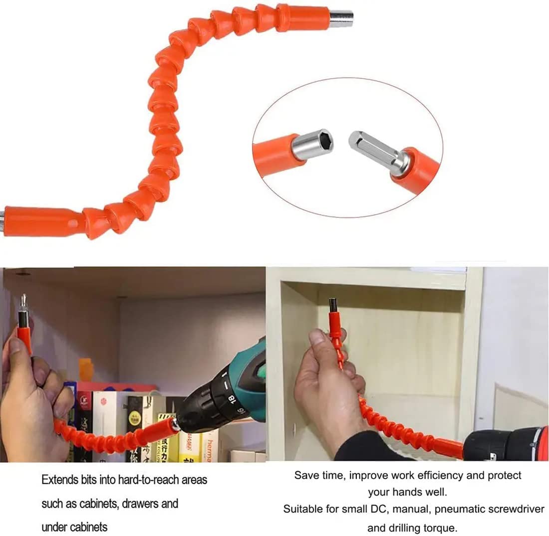 Flexible Drill Snake Bit Extension Power Drill Head Angle Driver Bend Screwdriver Tools