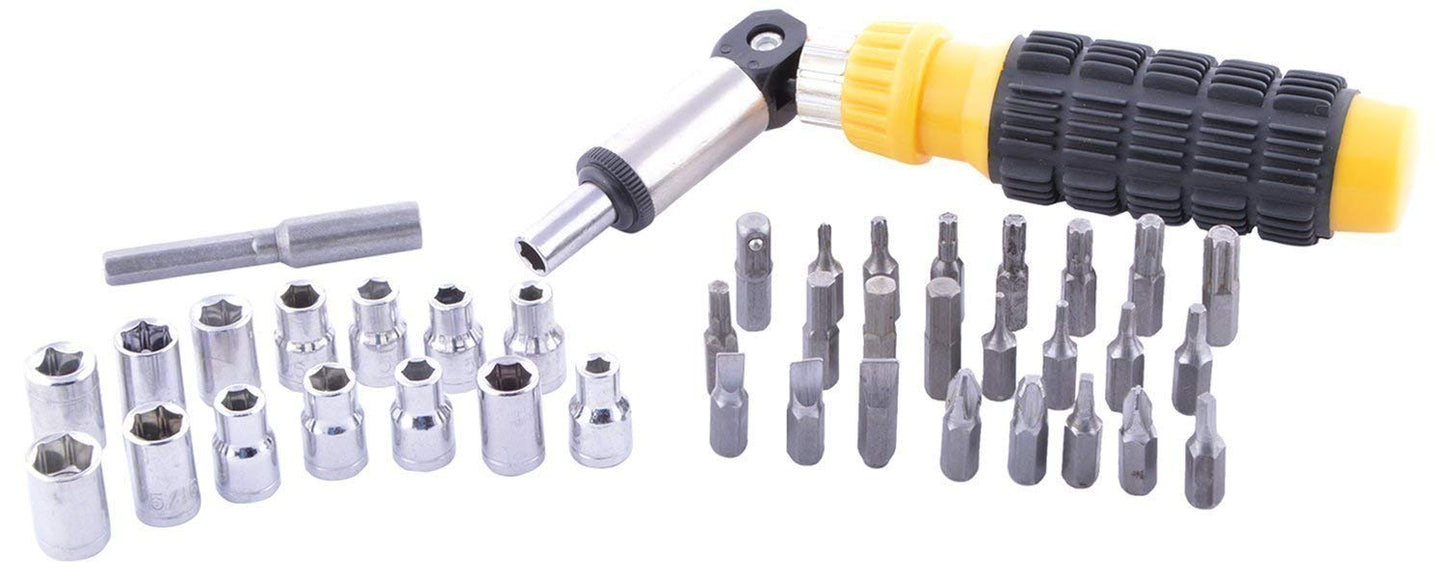41 in 1 Screwdriver and Socket Set Automobile Tool Box