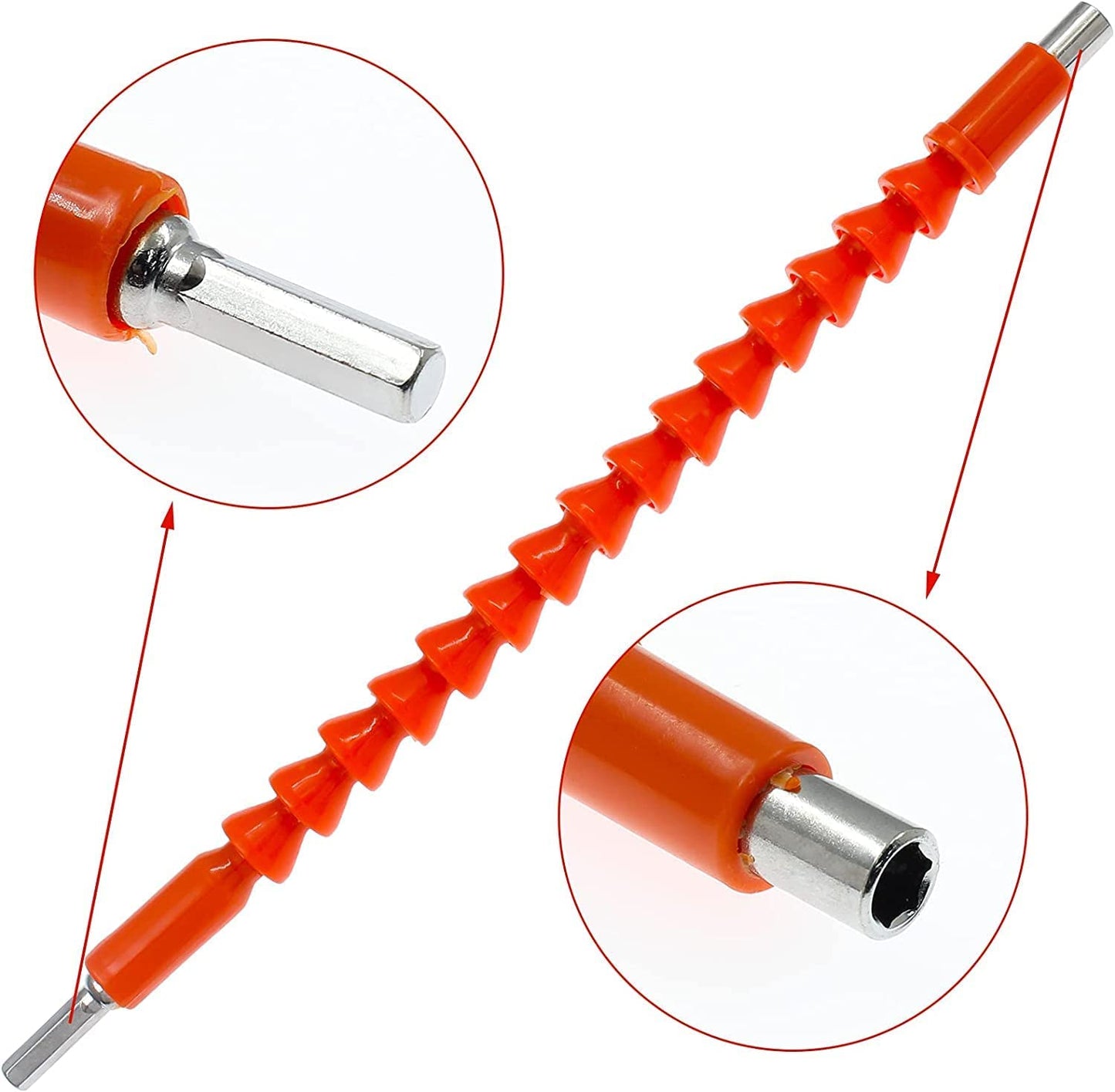 Flexible Drill Snake Bit Extension Power Drill Head Angle Driver Bend Screwdriver Tools