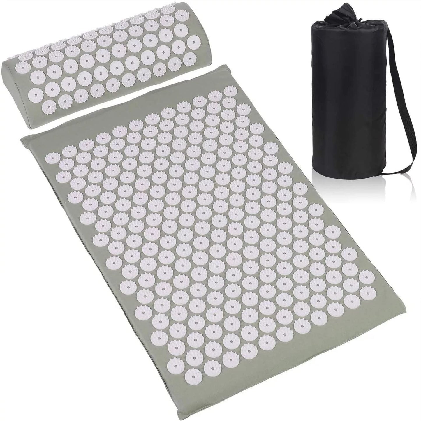 Acupressure Mat Pillow Set Back/Neck Pain Relief Muscle Relaxation