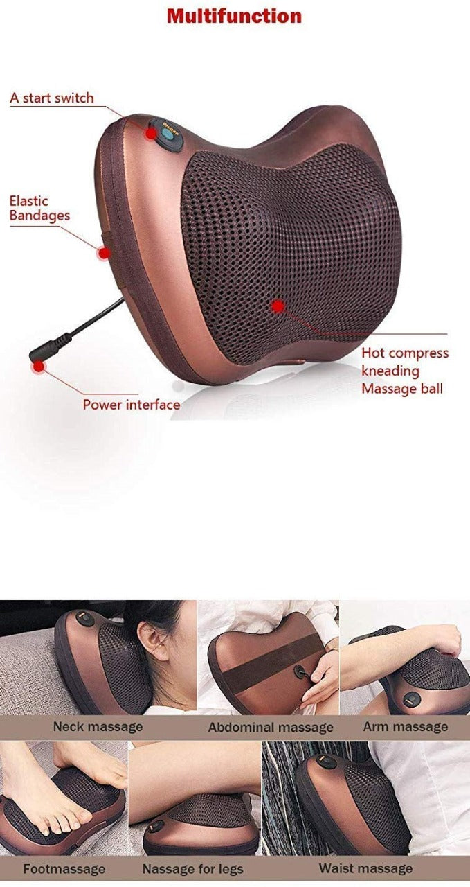 Car&Home 8 Ball Neck, Shoulder and Body Massage Pillow