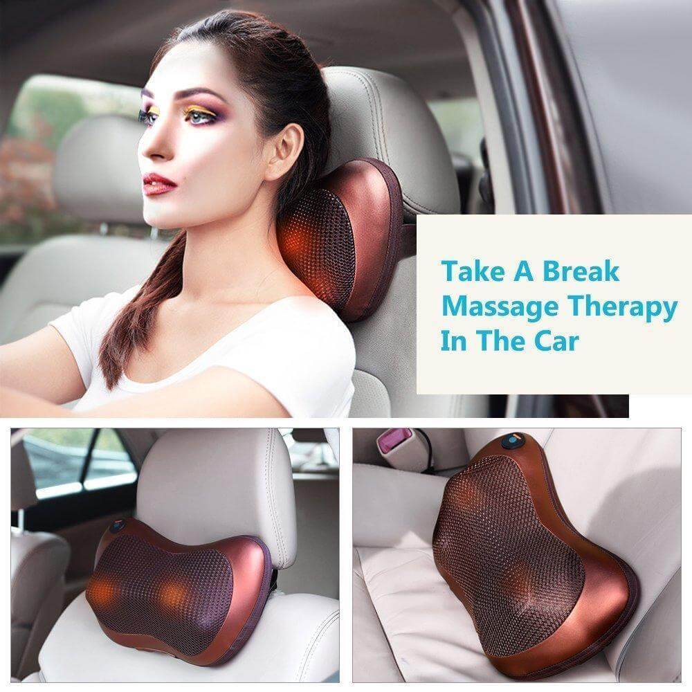 Car&Home 8 Ball Neck, Shoulder and Body Massage Pillow