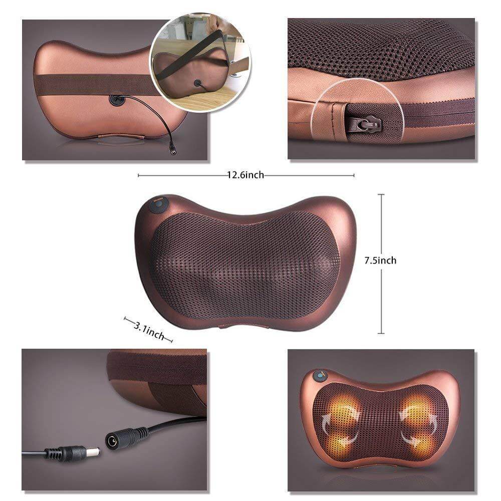 Car&Home 8 Ball Neck, Shoulder and Body Massage Pillow