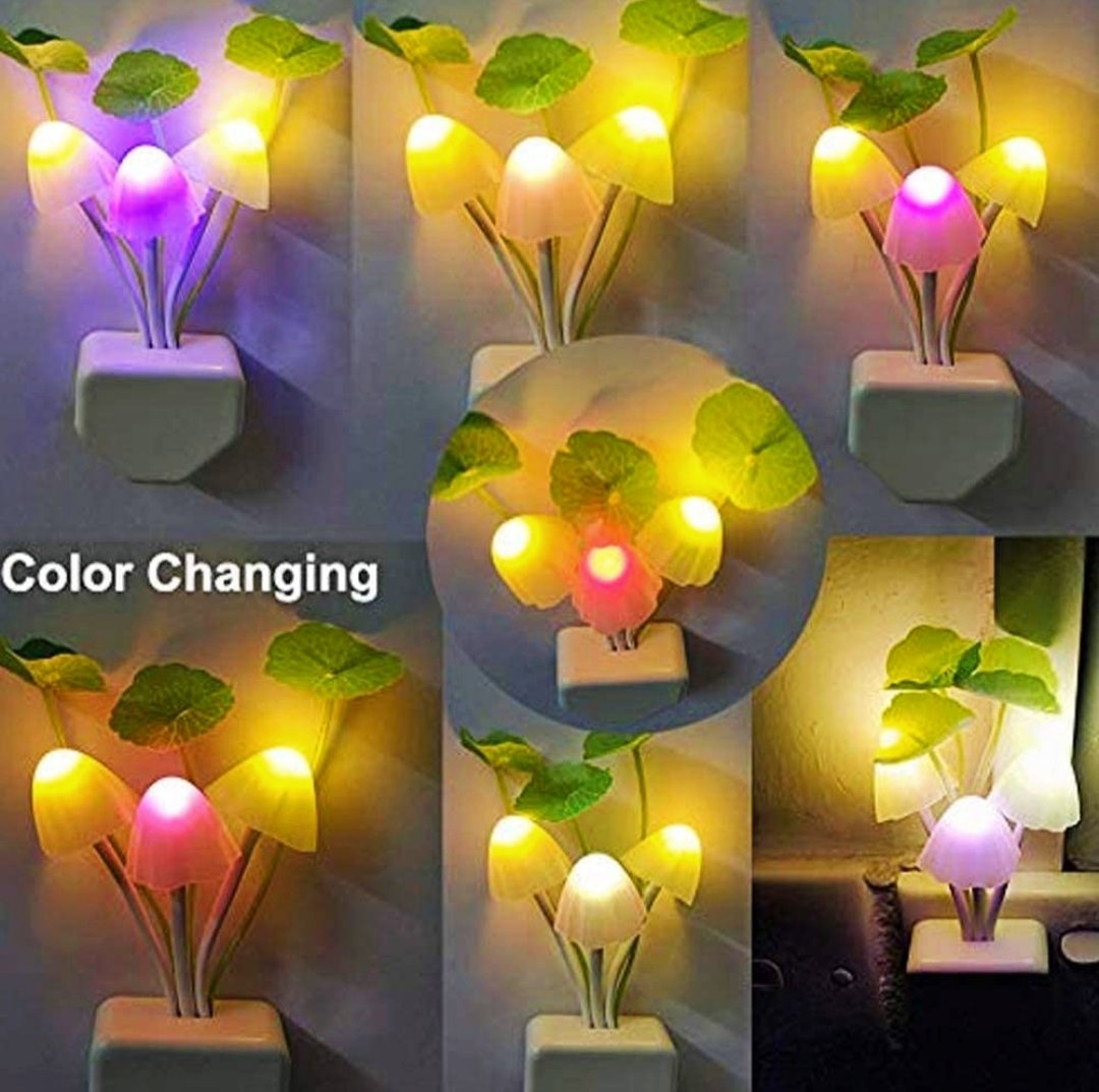 Automatic Sensor based seven clours LED power saving Night Lamp