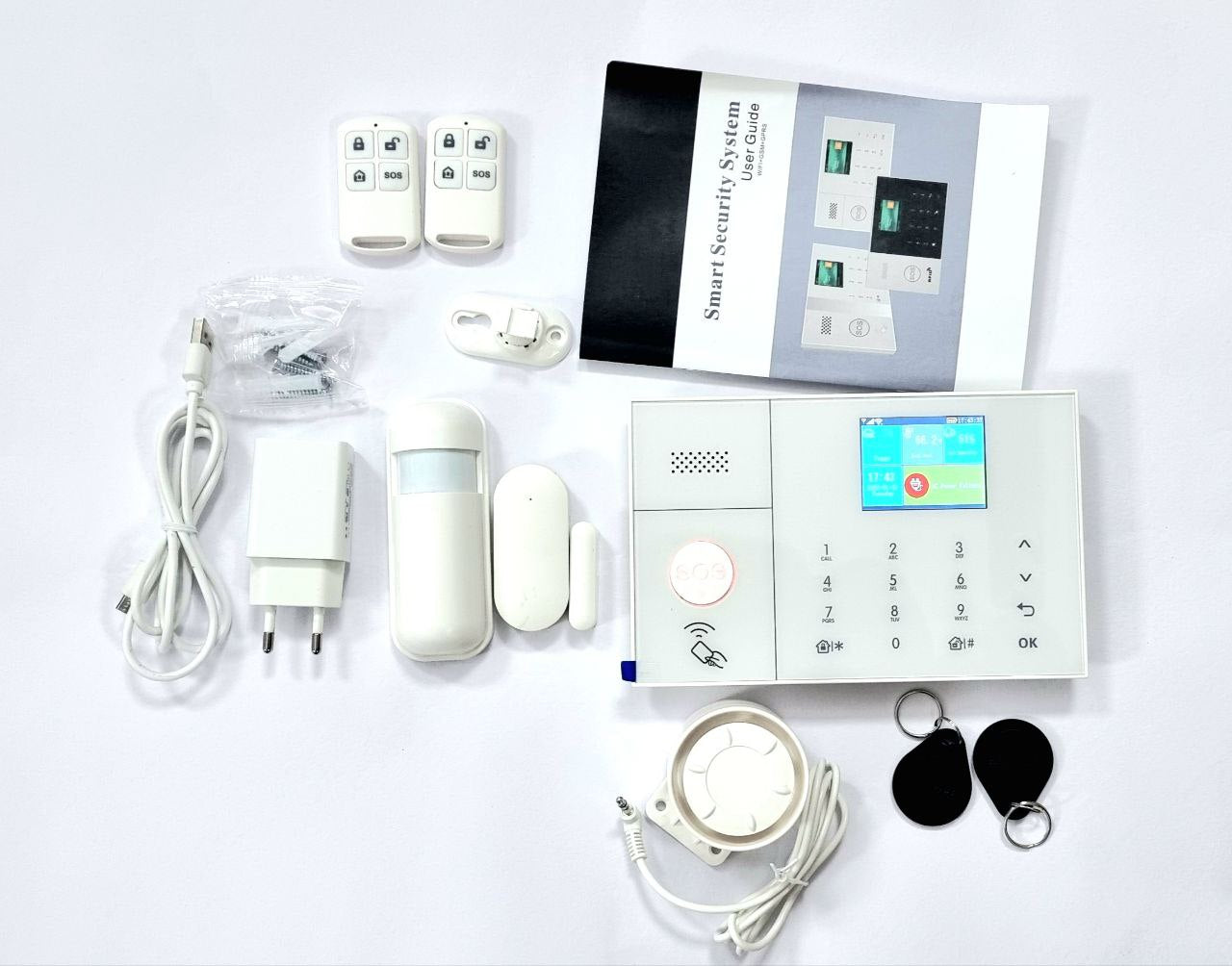 WiFi+ GSM dual network security alarm system