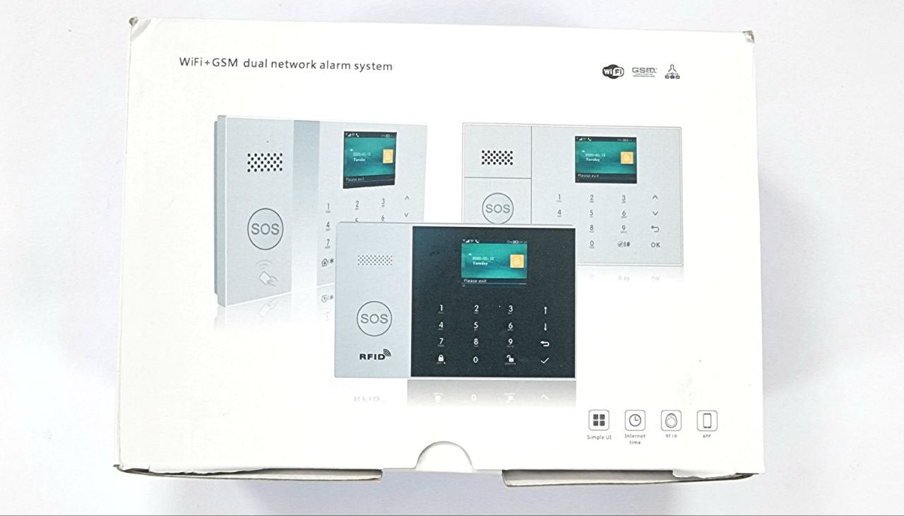 WiFi+ GSM dual network security alarm system