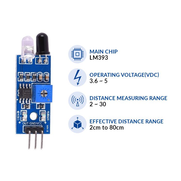 IR Sensor Module 2 pcs pair – Helonix Pvt Ltd