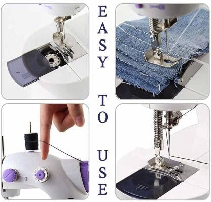 Mini Sewing Machine For Home Tailoring Set | Tailoring Machine | Hand Sewing Machine, foot pedal, adapter (Without Stand)