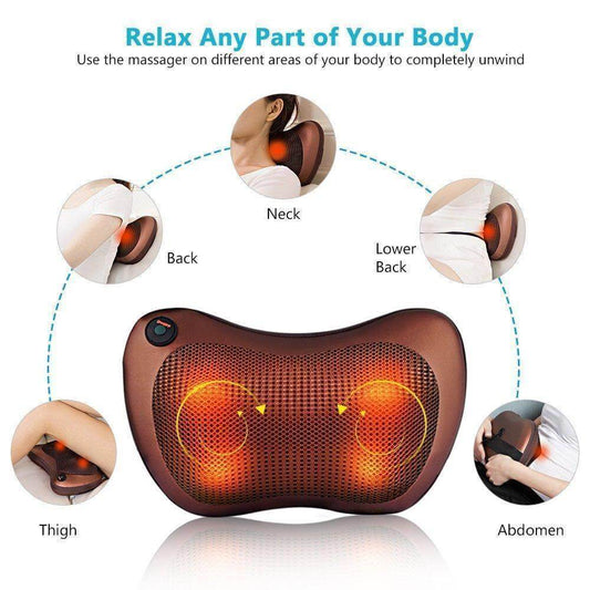 Car&Home 8 Ball Neck, Shoulder and Body Massage Pillow