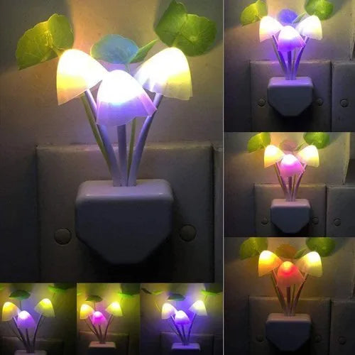 Automatic Sensor based seven clours LED power saving Night Lamp